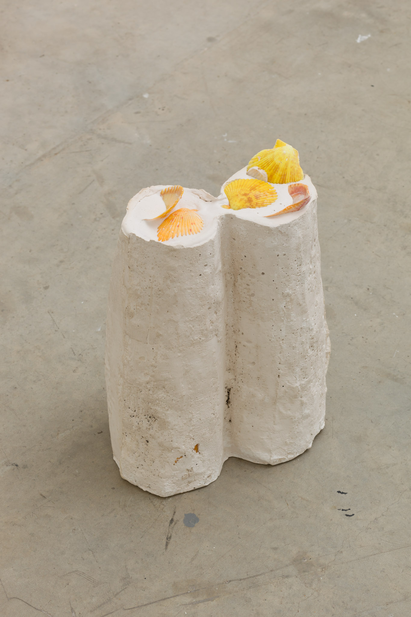 Anna Zacharoff, Diver, 2014, shells, plaster, 25 x 35 x 17 cm, 9 7/8 x 13 3/4 x 6 3/4 ins. Thumb of the Diver
, Anna Zacharoff presented by Neue Alte Brücke