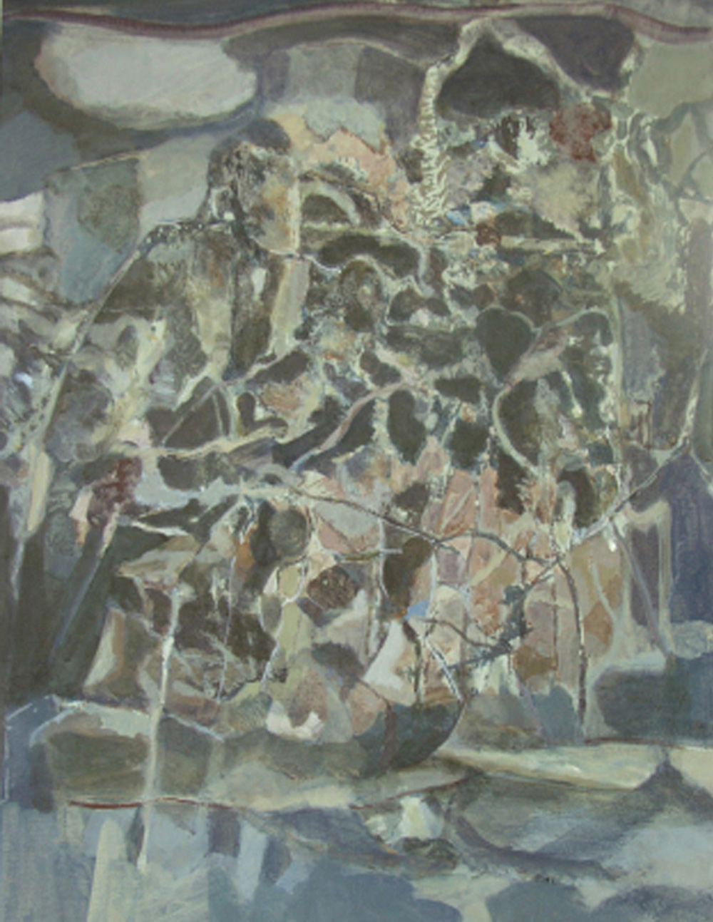 Swamp Diary, 2008. Acrylic on canvas. 45 x 35 cms, 17 3/4 x 13 3/4 ins. Thomas Hylander