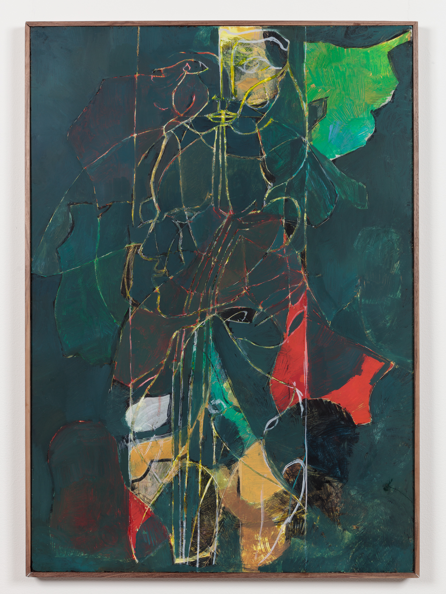 Nicholas Byrne, Screen drawing,, 2015, oil on gessoed panel with artists frame, 100 x 70 x 2 cm, 39 3/8 x 27 1/2 x 3/4 ins. Nicholas Byrne